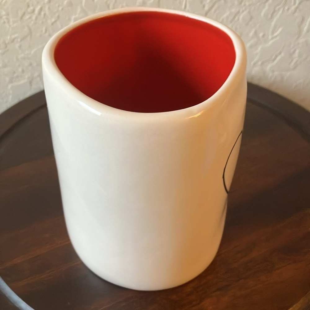 Rae Dunn: White/ Red interior Valentine Heart Mug- Coffee/Tea - Picture 15 of 16